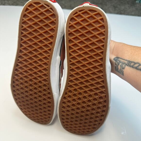 VANS Pink Checks Classic Slip On shoes - Picture 6 of 7